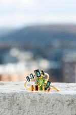 Charger l'image dans la galerie, Bague Matcha bleue
